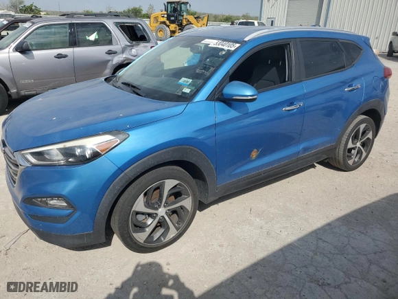 2016 Hyundai Tucson Sport with VIN KM8J33A24GU153038, listed as a Copart auction lot 53040105 with 141,268 mi miles and Clean Title. Bid and sale history available at carsss.com. Image 1.