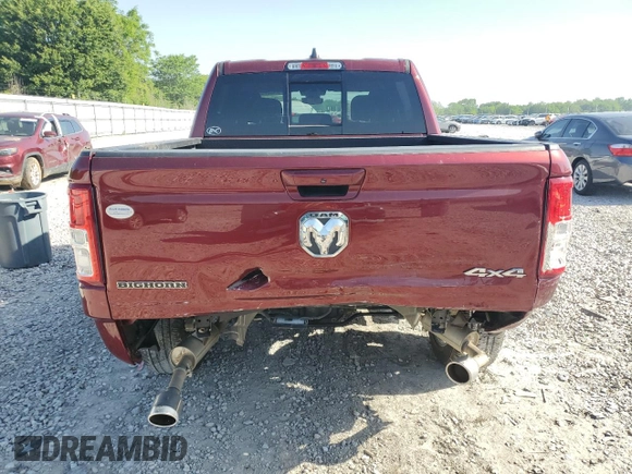 2022 Ram 1500 Big Horn with VIN 1C6SRFFT6NN381504, listed as a Copart auction lot 56403735 with 30,043 mi miles and Salvage title. Bid and sale history available at DreamBid. Image 6.