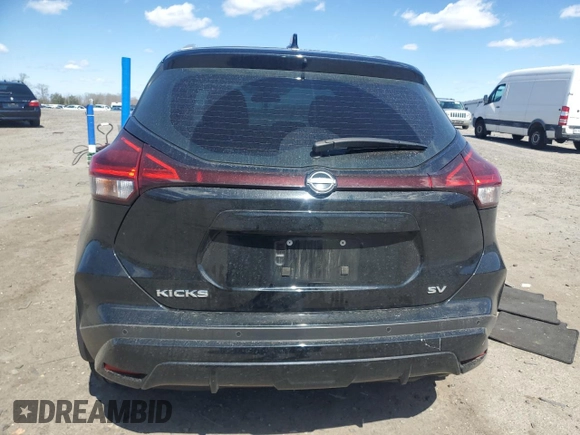2022 Nissan Kicks SV with VIN 3N1CP5CVXNL526274, listed as a Copart auction lot 50654805 with 78,185 mi miles and Salvage Title. Bid and sale history available at carsss.com. Image 6.