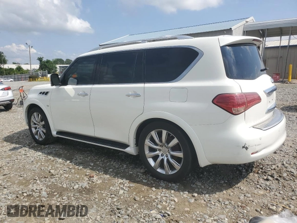 2014 Infiniti QX80 with VIN JN8AZ2NF2E9552173, listed as a Copart auction lot 54492725 with 162,125 mi miles and Salvage title. Bid and sale history available at DreamBid. Image 2.