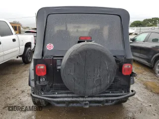 1995 Jeep Wrangler S with VIN 1J4FY19P6SP204427, listed as a Copart auction lot 44130185 with 373,692 mi miles and Salvage Title. Bid and sale history available at carsss.com. Image 6.