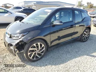 2017 BMW i3 with VIN WBY1Z8C57HV890042, listed as a Copart auction lot 46455405 with 44,558 mi miles and Salvage Title. Bid and sale history available at carsss.com. Image 1.