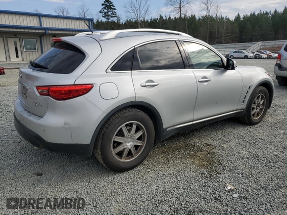 2017 Infiniti QX70 z VIN JN8CS1MW4HM413947, wystawiony jako Copart lot #44513185 z przebiegiem 75 049 mil mil oraz Szkoda całkowita • Salvage title. Historia ofert i sprzedaży dostępna na DreamBid. Obrazek 3.