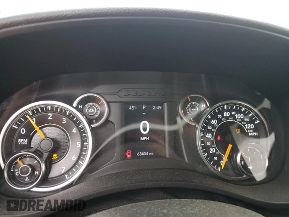 2021 Ram 2500 Tradesman with VIN 3C6UR5CJ3MG645243, listed as a Copart auction lot 85300354 with 63,404 mi miles and Salvage Title. Bid and sale history available at carsss.com. Image 9.