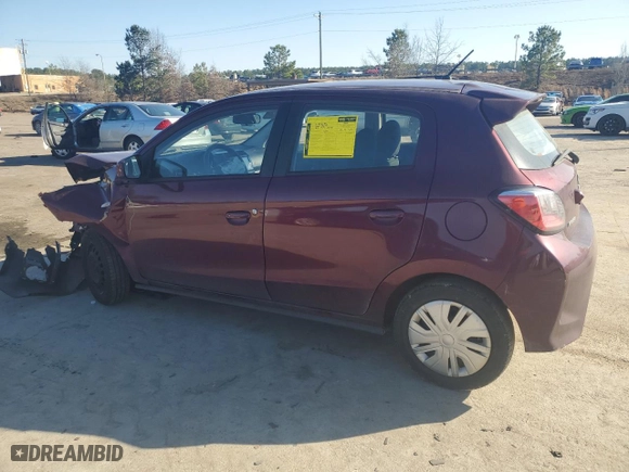 2021 Mitsubishi Mirage ES with VIN ML32AUHJ2MH005429, listed as a Copart auction lot 46274305 with 108,401 mi miles and Salvage Title. Bid and sale history available at carsss.com. Image 2.