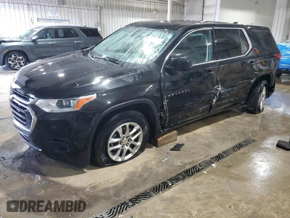 2020 Chevrolet Traverse LS with VIN 1GNEVLKW9LJ133162, listed as a Copart auction lot 87523475 with 67,004 mi miles and Salvage Title. Bid and sale history available at carsss.com. Image 1.