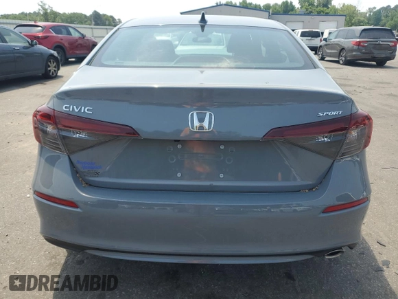 2025 Honda Civic Sport z VIN 2HGFE2F57SH522456, wystawiony jako Copart lot #54850685 z przebiegiem 5 830 mil mil oraz Szkoda całkowita • Salvage title. Historia ofert i sprzedaży dostępna na DreamBid. Obrazek 6.