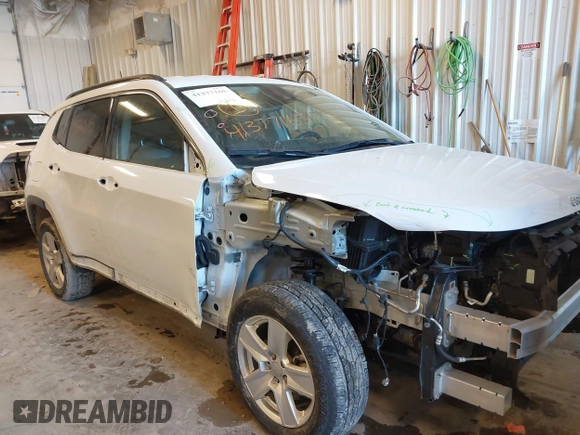 2022 Jeep Compass Latitude with VIN 3C4NJDBB9NT152152, listed as a IAAI auction lot 41377165 with 58,993 mi miles and . Bid and sale history available at DreamBid. Image 12.