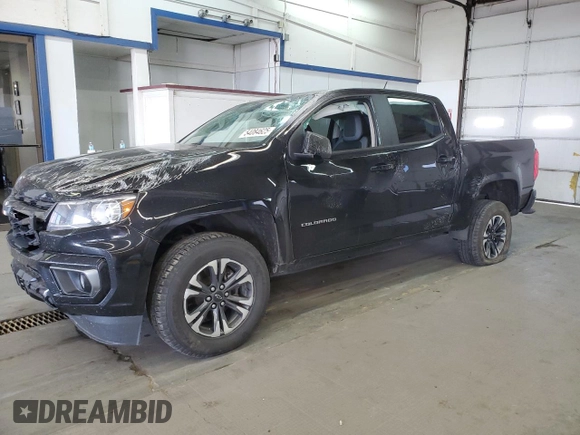 2021 Chevrolet Colorado 4WD Z71 with VIN 1GCGTDEN2M1251118, listed as a Copart auction lot 54084625 with 70,256 mi miles and Salvage title. Bid and sale history available at DreamBid. Image 1.