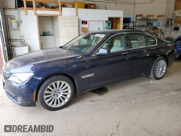 2012 BMW 7 Series 750i xDrive with VIN WBAKC6C5XCC396660, listed as a Copart auction lot 55325095 with 106,667 mi miles and Clean Title. Bid and sale history available at DreamBid. Image 1.