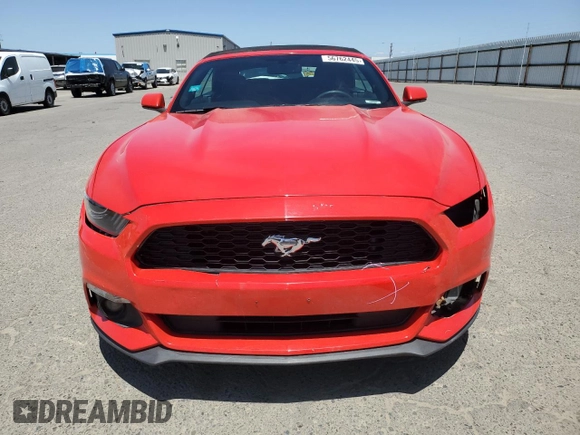 2015 Ford Mustang V6 with VIN 1FATP8EM9F5382940, listed as a Copart auction lot 56762445 with 47,155 mi miles and Salvage title. Bid and sale history available at DreamBid. Image 5.