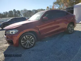 2015 BMW X6 xDrive35i with VIN 5UXKU2C50F0N77795, listed as a Copart auction lot 74575693 with 84,536 mi miles. Bid and sale history available at carsss.com. Image 1.