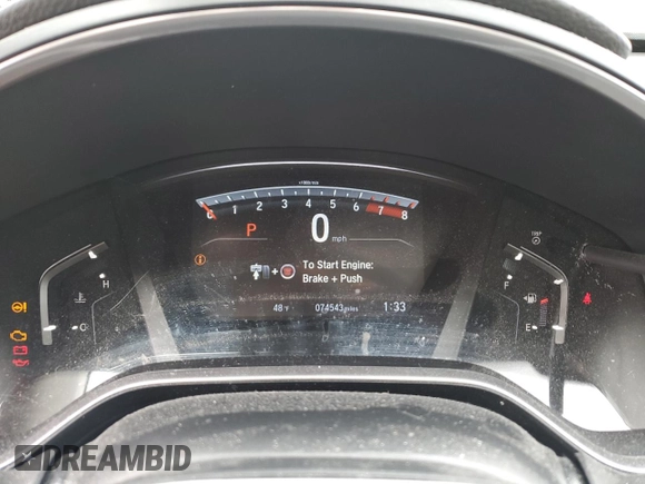 2018 Honda CR-V EX with VIN 7FARW2H56JE062320, listed as a Copart auction lot 45853113 with 74,543 mi miles and . Bid and sale history available at DreamBid. Image 9.