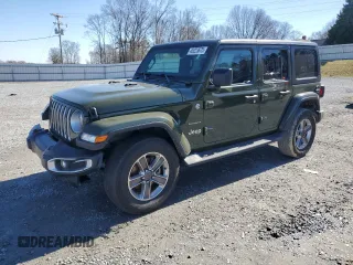 2022 Jeep Wrangler Unlimited Sahara z VIN 1C4HJXENXNW161991, wystawiony jako Copart lot #45223675 z przebiegiem Nie podano mil oraz Szkoda całkowita • Salvage title. Historia ofert i sprzedaży dostępna na DreamBid. Obrazek 1.