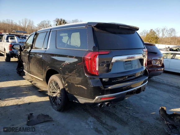 2021 GMC Yukon XL Denali with VIN 1GKS2JKL1MR290903, listed as a Copart auction lot 86250904 with 75,465 mi miles and Salvage Title. Bid and sale history available at carsss.com. Image 2.