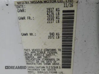 2017 Nissan Altima S z VIN 1N4AL3AP1HN325981, wystawiony jako Copart lot #44838475 z przebiegiem 169 771 mil mil oraz Czysty tytuł • Clean title. Historia ofert i sprzedaży dostępna na DreamBid. Obrazek 12.
