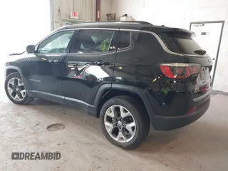 2019 Jeep Compass Limited with VIN 3C4NJDCB3KT646226, listed as a IAAI auction lot 42406026 with 34,494 mi miles and . Bid and sale history available at DreamBid. Image 3.