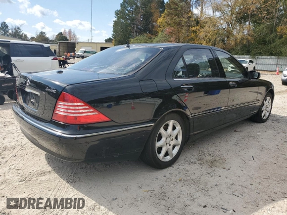2004 Mercedes-Benz S-Class 4.3L with VIN WDBNG83J64A418016, listed as a Copart auction lot 78421374 with 0 mi miles and Salvage Title. Bid and sale history available at carsss.com. Image 3.