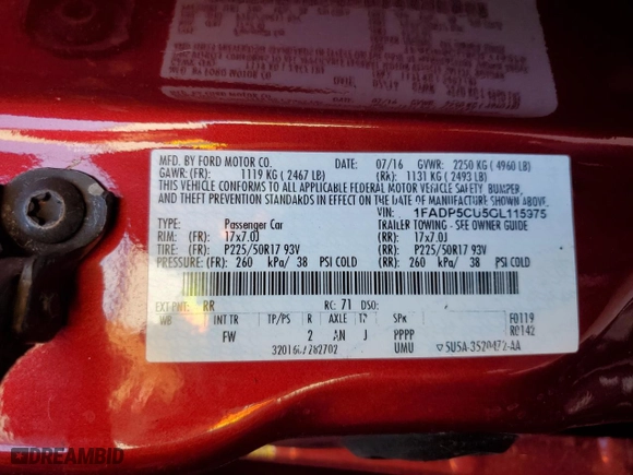 2016 Ford C-Max Energi SEL with VIN 1FADP5CU5GL115975, listed as a Copart auction lot 47656805 with 77,317 mi miles and Salvage Title. Bid and sale history available at carsss.com. Image 13.