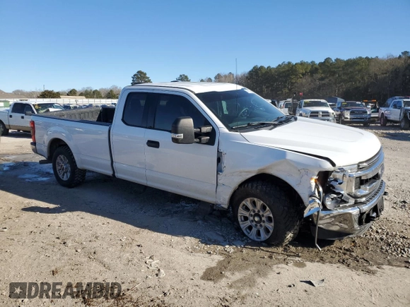 2020 Ford F-250 XL with VIN 1FT7X2A61LED40080, listed as a Copart auction lot 88605525 with 137,972 mi miles and Salvage title. Bid and sale history available at DreamBid. Image 4.