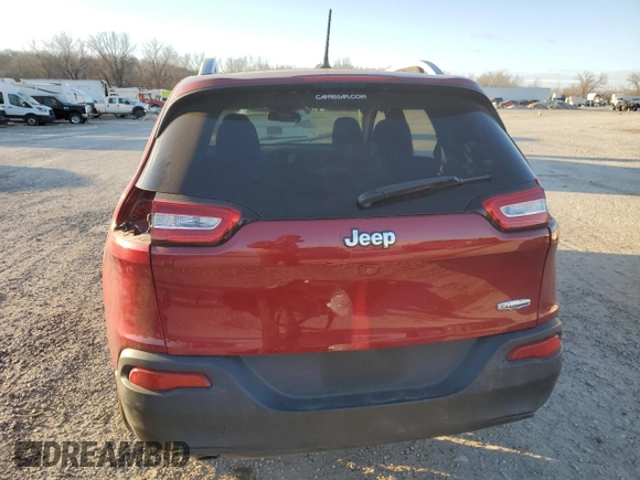 2017 Jeep Cherokee Latitude with VIN 1C4PJLCB4HW518311, listed as a Copart auction lot 41523405 with 62,344 mi miles and Salvage Title. Bid and sale history available at carsss.com. Image 6.