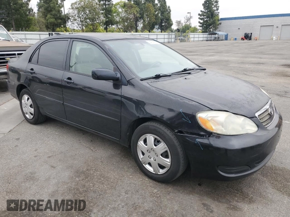 2006 Toyota Corolla CE with VIN JTDBR32E260096828, listed as a Copart auction lot 54001655 with 207,003 mi miles and Salvage Title. Bid and sale history available at DreamBid. Image 4.