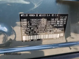2024 Honda HR-V Sport with VIN 3CZRZ1H57RM732097, listed as a Copart auction lot 45940745 with 8,870 mi miles and Salvage Title. Bid and sale history available at DreamBid. Image 15.
