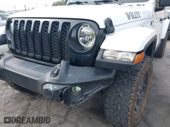 2021 Jeep Gladiator Willys с VIN 1C6HJTAG6ML619730, выставлен на аукционе IAAI как лот 41172494 с пробегом 40 360 миль миль и . История ставок и продаж доступна на DreamBid. Изображение 6.