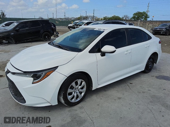 2022 Toyota Corolla LE with VIN 5YFEPMAE2NP388171, listed as a Copart auction lot 52139875 with 56,865 mi miles and Clean Title. Bid and sale history available at DreamBid. Image 1.