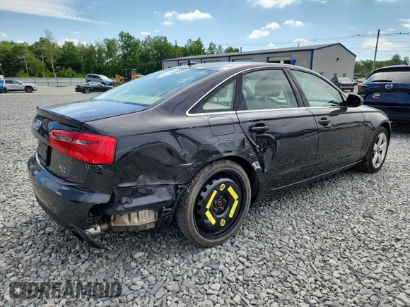2012 Audi A6 Premium Plus with VIN WAUGGAFC6CN054165, listed as a Copart auction lot 62527695 with 55,592 mi miles and Clean title. Bid and sale history available at DreamBid. Image 3.
