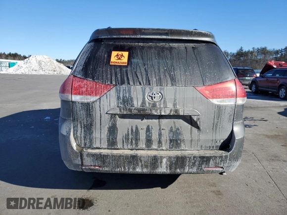 2012 Toyota Sienna LE AAS with VIN 5TDKK3DC0CS238666, listed as a Copart auction lot 43776765 with 0 mi miles and Salvage Title. Bid and sale history available at carsss.com. Image 6.