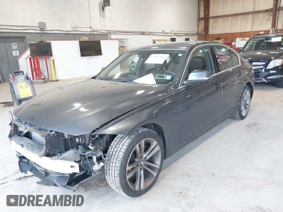 2017 BMW 3 Series 330i xDrive with VIN WBA8D9G54HNU59346, listed as a IAAI auction lot 42097263 with 90,653 mi miles. Bid and sale history available at carsss.com. Image 2.