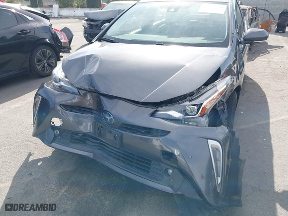 2019 Toyota Prius LE with VIN JTDL9RFUXK3005094, listed as a IAAI auction lot 41948749 with 98,156 mi miles. Bid and sale history available at carsss.com. Image 6.