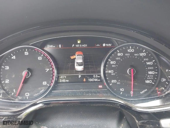2013 Audi A8 L 4.0L with VIN WAUR2AFDXDN017895, listed as a IAAI auction lot 41609142 with 104,744 mi miles. Bid and sale history available at carsss.com. Image 7.
