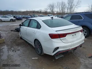 2022 Kia Forte GT with VIN 3KPF44AC8NE493620, listed as a IAAI auction lot 41448375 with 92,552 mi miles. Bid and sale history available at carsss.com. Image 3.