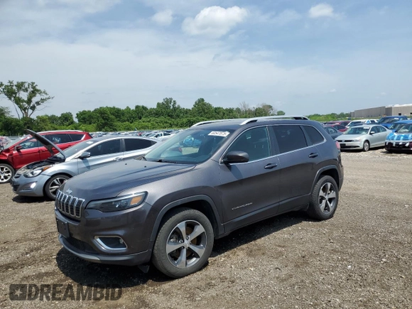 2019 Jeep Cherokee Limited z VIN 1C4PJMDX1KD331241, wystawiony jako Copart lot #60547875 z przebiegiem 139 004 mil mil oraz Czysty tytuł • Clean title. Historia ofert i sprzedaży dostępna na DreamBid. Obrazek 1.