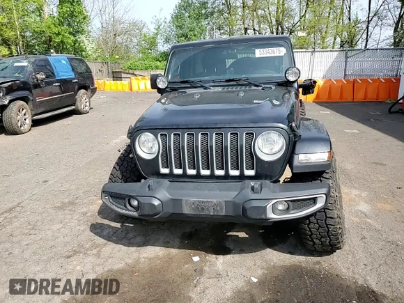 2020 Jeep Wrangler Unlimited Sahara with VIN 1C4HJXEN0LW213643, listed as a Copart auction lot 53343675 with 95,373 mi miles and Salvage title. Bid and sale history available at DreamBid. Image 13.