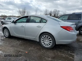 2011 Buick Regal CXL RL3 with VIN 2G4GR5ECXB9206077, listed as a Copart auction lot 42792015 with 44,439 mi miles and Salvage Title. Bid and sale history available at carsss.com. Image 2.