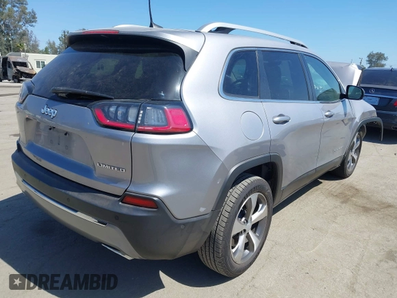 2021 Jeep Cherokee Limited with VIN 1C4PJLDX0MD100067, listed as a IAAI auction lot 42273029 with 84,579 mi miles and . Bid and sale history available at DreamBid. Image 4.