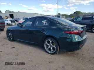 2020 Alfa Romeo Giulia Ti with VIN ZARFANBN7L7630175, listed as a Copart auction lot 75011584 with 0 mi miles and Salvage Title. Bid and sale history available at carsss.com. Image 2.