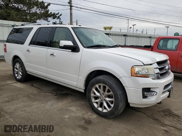 2016 Ford Expedition Max Limited with VIN 1FMJK2AT2GEF03069, listed as a Copart auction lot 46732195 with 188,596 mi miles and Clean title. Bid and sale history available at DreamBid. Image 4.