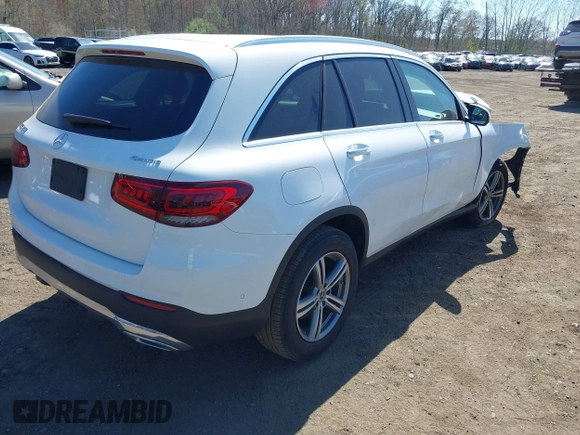 2022 Mercedes-Benz GLC 300 with VIN W1N0G8EB1NV344248, listed as a IAAI auction lot 42059529 with 28,500 mi miles and . Bid and sale history available at DreamBid. Image 4.