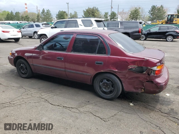 1998 Chevrolet Prizm Lsi with VIN 1Y1SK5287WZ416274, listed as a Copart auction lot 54705335 with 103,304 mi miles and Salvage Title. Bid and sale history available at carsss.com. Image 2.