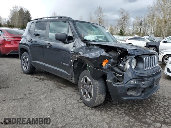 2018 Jeep Renegade Sport z VIN ZACCJBAB6JPG92329, wystawiony jako Copart lot #50967645 z przebiegiem 61 256 mil mil oraz Szkoda całkowita • Salvage title. Historia ofert i sprzedaży dostępna na DreamBid. Obrazek 4.