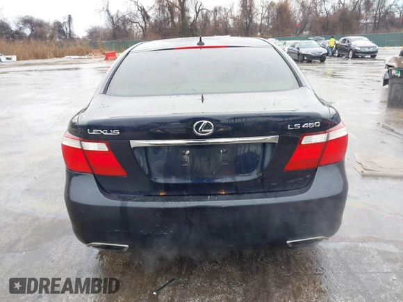 2007 Lexus LS 460 with VIN JTHBL46F675008702, listed as a IAAI auction lot 41574370 with 170,609 mi miles. Bid and sale history available at carsss.com. Image 16.
