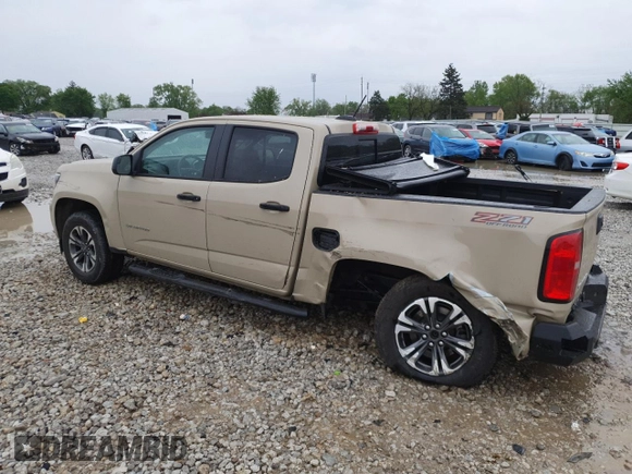 2022 Chevrolet Colorado 4WD Z71 z VIN 1GCGTDEN3N1249041, wystawiony jako Copart lot #55958245 z przebiegiem 67 725 mil mil oraz Szkoda całkowita • Salvage title. Historia ofert i sprzedaży dostępna na DreamBid. Obrazek 2.
