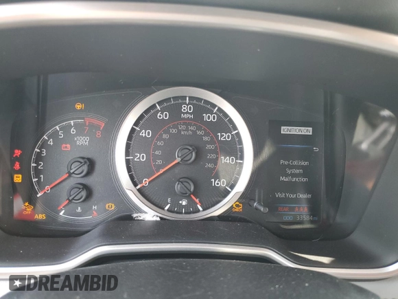 2020 Toyota Corolla Hatchback SE with VIN JTND4RBE8L3093965, listed as a Copart auction lot 66914464 with 33,584 mi miles and Salvage Title. Bid and sale history available at carsss.com. Image 9.