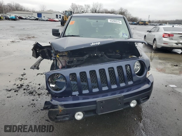 2015 Jeep Patriot Sport z VIN 1C4NJRBB2FD338538, wystawiony jako Copart lot #45280315 z przebiegiem 56 364 mil mil oraz Szkoda całkowita • Salvage title. Historia ofert i sprzedaży dostępna na DreamBid. Obrazek 5.