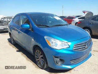2019 Mitsubishi Mirage G4 ES with VIN ML32F3FJ5KHF18916, listed as a IAAI auction lot 41668865 with 77,803 mi miles. Bid and sale history available at carsss.com. Image 1.