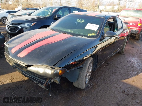 2005 Chevrolet Monte Carlo LT with VIN 2G1WX12K659312971, listed as a IAAI auction lot 41732142 with 173,562 mi miles. Bid and sale history available at carsss.com. Image 2.